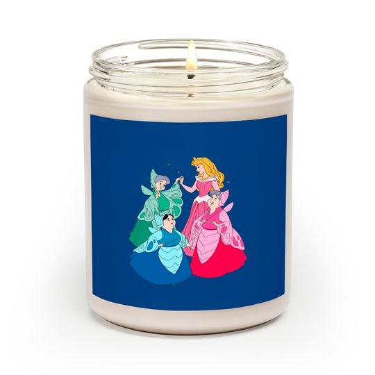 Sleeping Beauty Disney Scented Candles,Aurora Princess Scented Candles, Disney Group Scented Candles