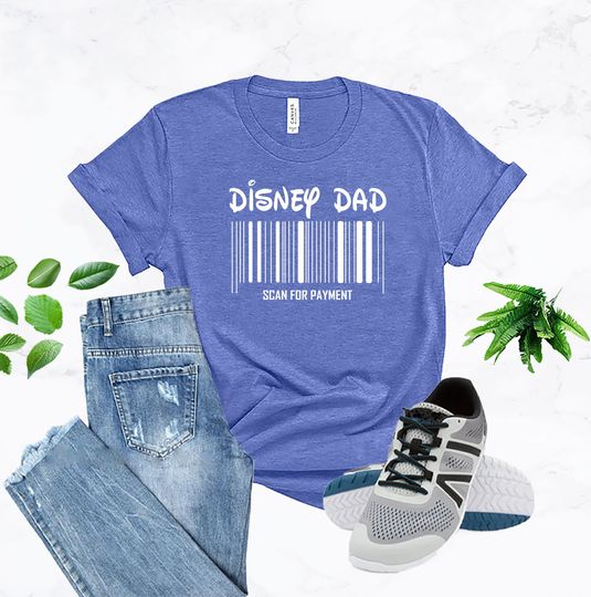 Disney Dad Scan For Payment Shirt, Mouse Theme Park Shirt