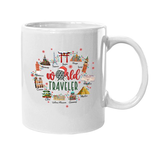 Epcot Christmas Mugs, Disney Comfort Colors Mugs