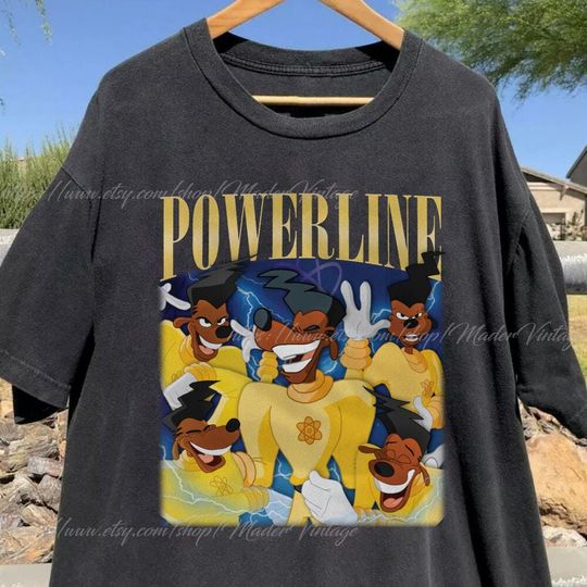 Vintage Disney Powerline Shirt, Powerline Stand Out Tour, Powerline Goofy Movie