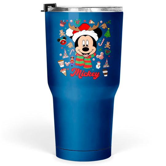 Disney Mickey Tumblers 30 oz, Disney Character Christmas Tumblers 30 oz