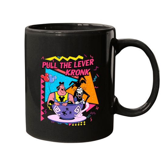 Pull the Lever Krock Mugs, Retro 90s Disney Mugs, Yzma Krock Mugs, Disney Villain Mugs, Emperors New Groove Mugs