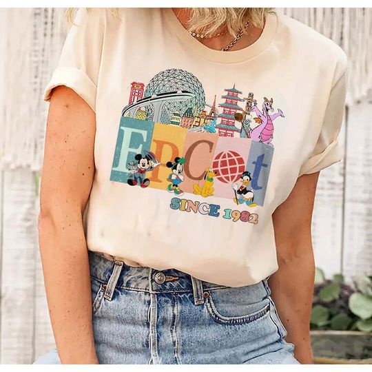 Vintage Disney Epcot Shirt, Disney Shirt, World Traveler Shirt