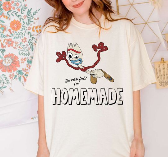 Disney Pixar Toy Story 4 Forky Be Careful I'm Homemade T-Shirt,