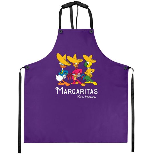Vintage Disney Margarita Aprons, Retro Three Caballeros Aprons, Margarita Epcot Aprons, Classic Donald Duck Jose Carioca Aprons,Disneyland Aprons