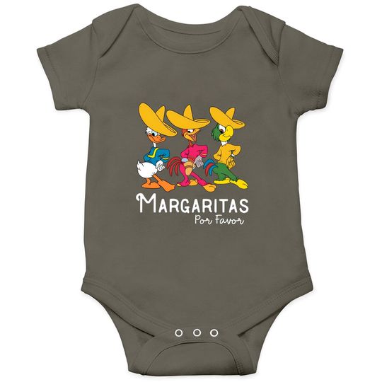 Vintage Disney Margarita Onesies, Retro Three Caballeros Onesies, Margarita Epcot Onesies, Classic Donald Duck Jose Carioca Onesies,Disneyland Onesies