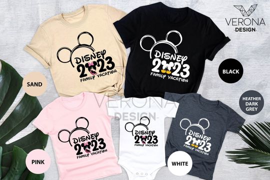 Disney 2023 Family Vacation Shirt, Family Disney Shirt, Family Vacation Shirt, Mickey Mouse Shirt