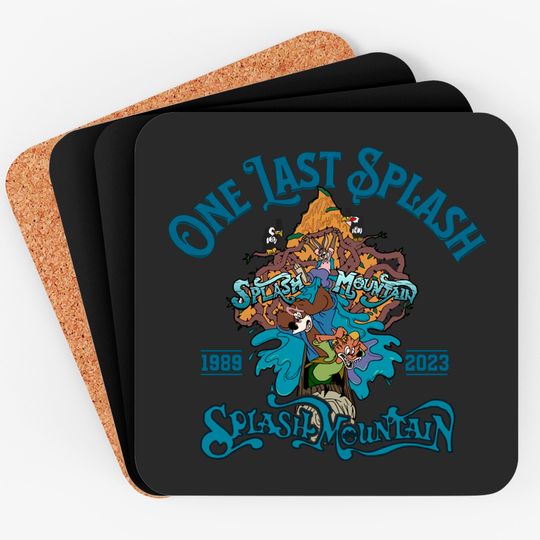 Disney One Last Splash Mountain 1989 Brer Rabbit Bear Coasters