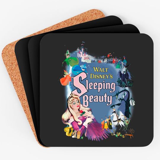 Disney Sleeping Beauty Coasters, Disney Coasters, Disney Princess Coasters