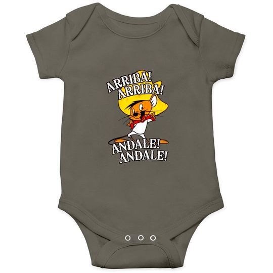 Speedy Gonzales Arriba Arriba Andale Retro Cartoon Onesies
