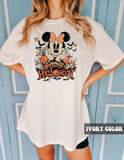 Vintage Minnie Halloween Shirt, Disney Pumpkin Halloween Shirt,