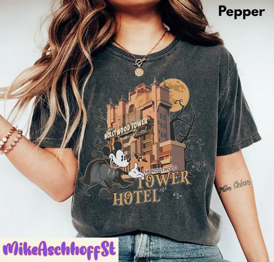 Vintage Tower Of Terror Shirt, Disney Halloween Shirt