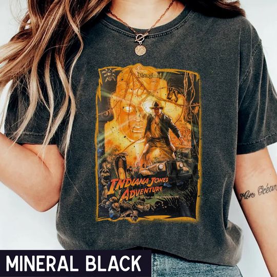 Indiana Jones Adventure Disneyland 1995 Shirt, Indiana Jones Shirt