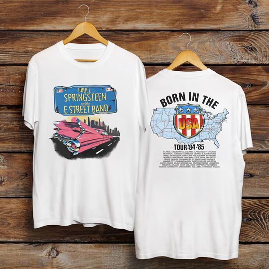 Vintage 1980s Bruce Springsteen Born in the USA Tour Shirt