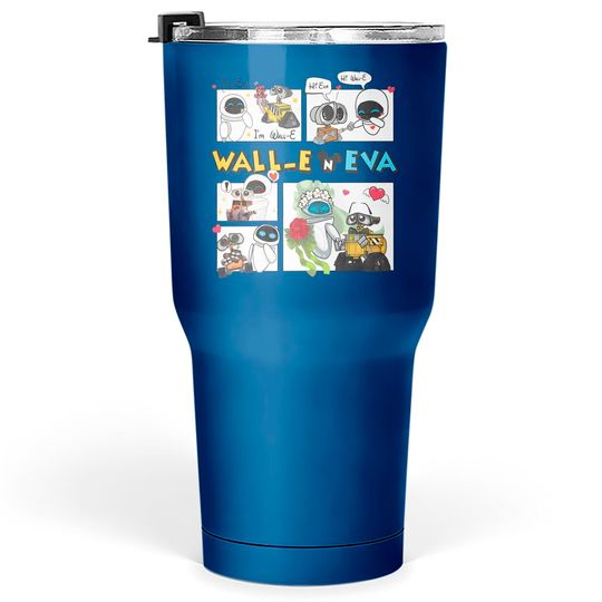 Disney Wall-E And Eva Vintage Tumblers 30 oz, Disney Couples Tumblers 30 oz, Magic Kingdom Holiday Couple Tumblers 30 oz