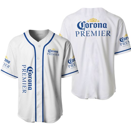 Corona Premier White beer jersey shirt - Jersey baseball - Sport fashion