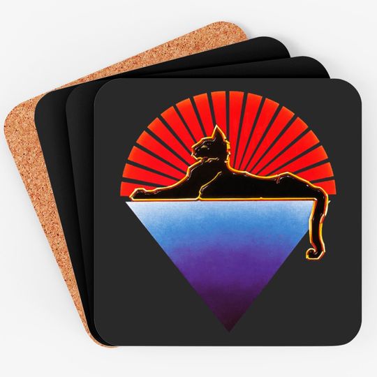 cats under the stars - jerry garcia Coasters