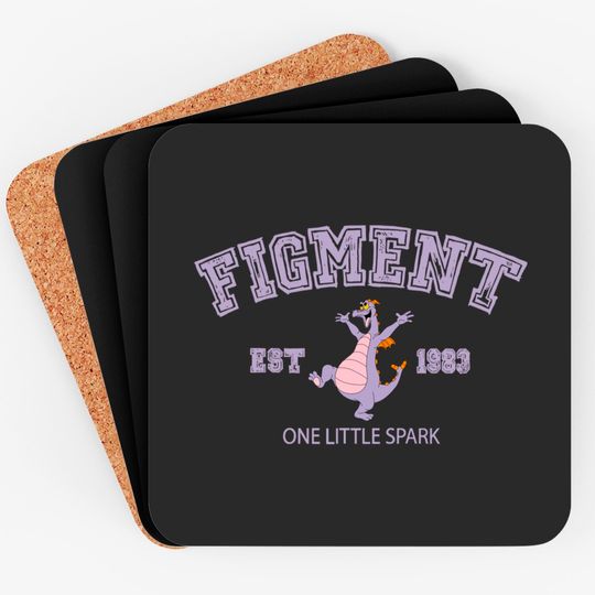 Vintage Figment Coasters, Figment est 1983 Coasters, Disneyland Coasters, Epcot Coasters