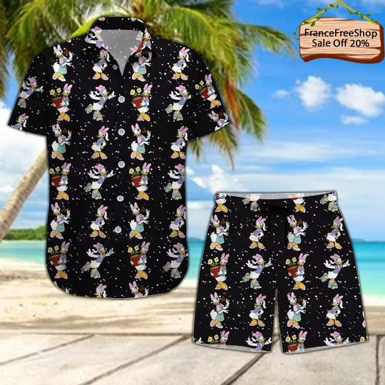 Daisy Duck Hawaiian Shirt, Mickey Aloha Shirt, Disney Hawaiian Shirt, Summer Vacation