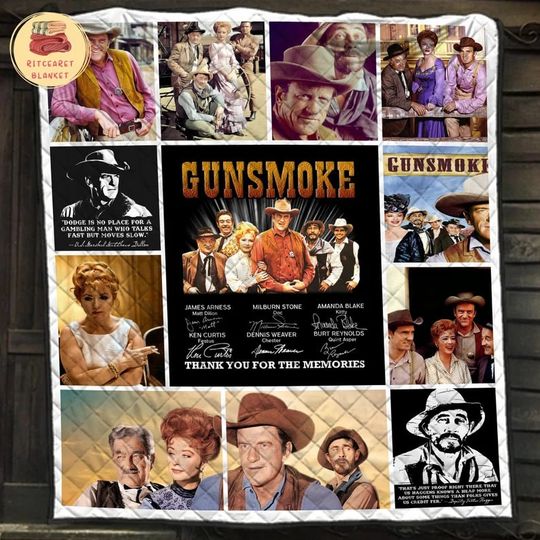 Discover Gunsmoke Movie Fleece Blanket, Mink Sherpa Blanket, TV Series Blanket, Gunsmoke TV Series Quilt