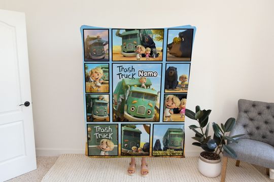 Disney Trash Truck Blanket - Disney Lovers Throw Quilt