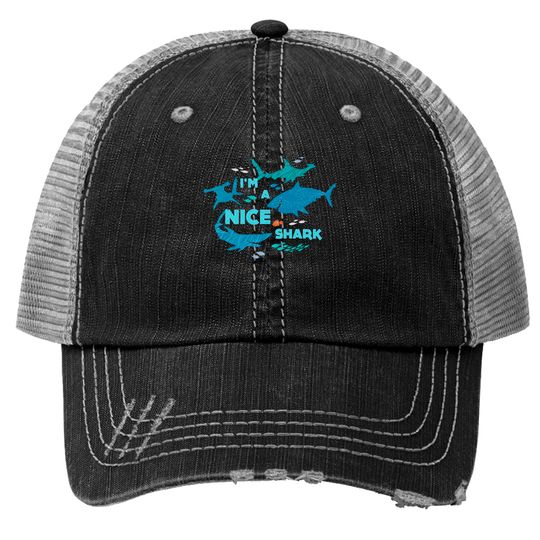 Nemo Shark Trucker Hats, Bruce Nemo Trucker Hats, Nemo Trucker Hats, Finding Nemo Trucker Hats, Disneyland Trucker Hats