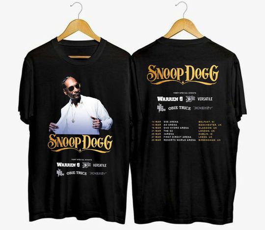 Snoop Dogg World Tour 2023 T-Shirt, Snoop Dogg Two Sides Shirt
