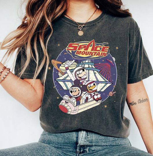 Vintage Disney Space Mountain Shirt, Space Astronauts Disney Shirt, 90's Space Mountain Shirt, Tomorrowland Shirt, Disneyland Trip Shirt