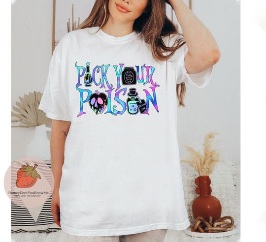 Pick Your Poison Disney Villains Shirt, Poison Apple
