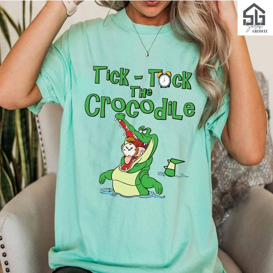 Disney Peter Pan Tick-Tock the Crocodile Neverland Shirt, Magic Kingdom WDW  T-shirt