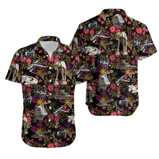 Star Wars Hawaiian Shirt, Star Wars Button Shirt