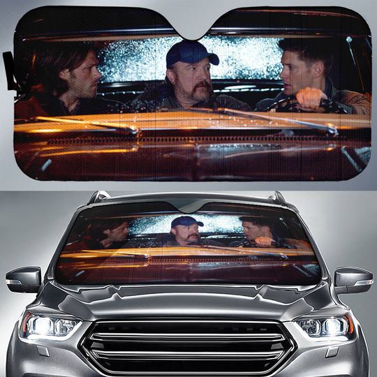 Supernatural Sam and Dean Winchester Car Sunshade