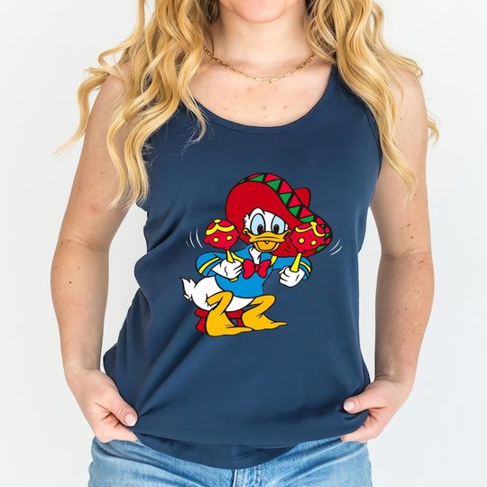 Mexican Donald Duck Tank, Cinco De Mayo Tank, Disney Tank Top,