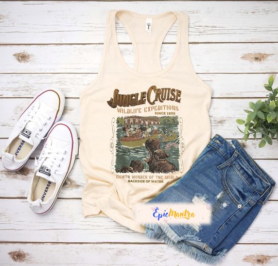 Vintage Disney Jungle Cruise Ride Tank, WDW Disney Vacation