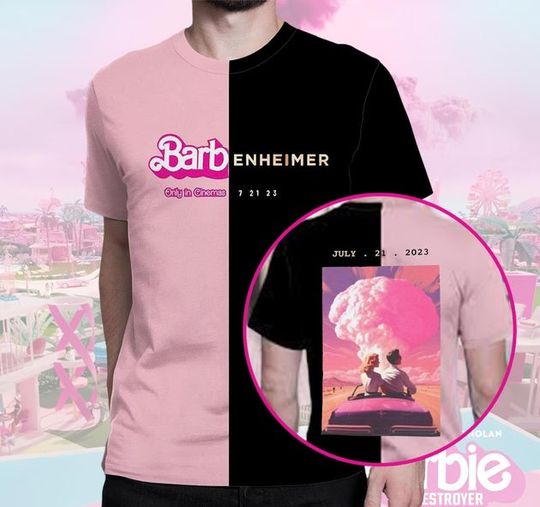 Barbenheimer Barbie Movie Oppenheimer 3D Shirt, Barbie Movie T-Shirt