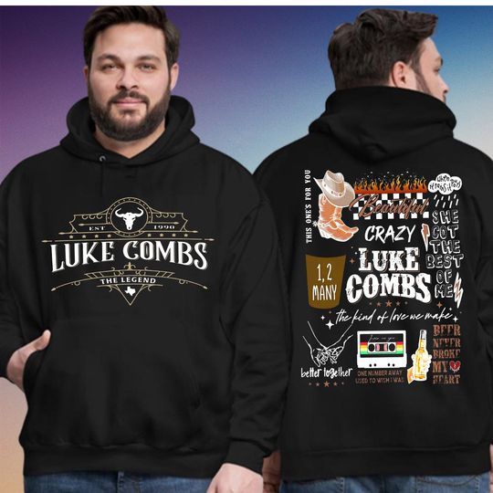 Discover 2 Sides Lukee Comb Hoodie, Country Music