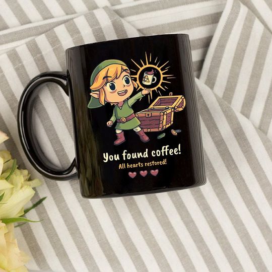 You Found Coffee All Hearts Restored Mug Zelda Fan Mug