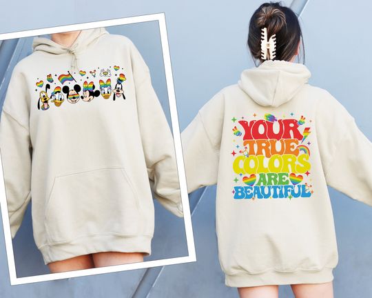 LGBT Pride hoodie, Disney LGBTQ Top, Mickey Friends Hoodie