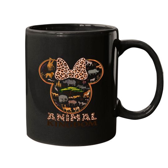 Disney Animal Kingdom Minnie Ears  Mugs, Disney Safari Mugs, Minnie Mouse Mugs, Disney Wild Mugs