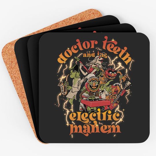 Vintage Disney Muppets Doctor Teeth And The Electric Mayhem Coasters