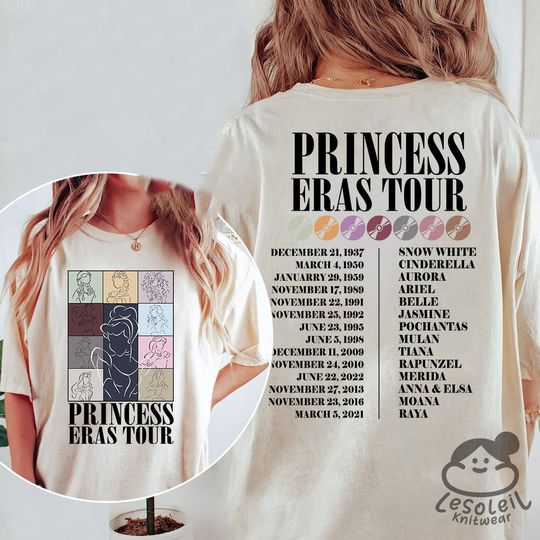 Princess Eras Tour Shirt, Princess Tour Shirt, Cinde Princess Shirt, Disney Princess