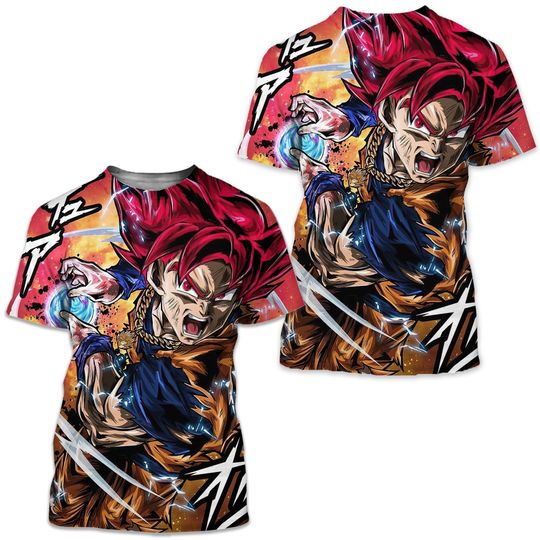 T-Shirt Dragon Ball Z Son Goku Anime Manga