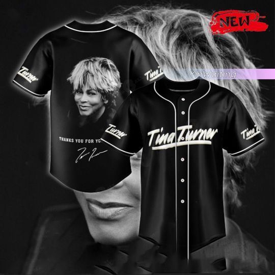 Tina Turner Baseball Jersey, Tina Turner Jersey