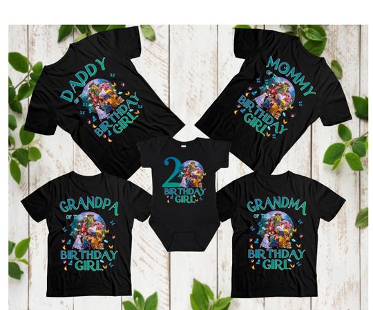 Encanto Birthday Shirts Disney Family Customized Boy or Girl Shirts Theme