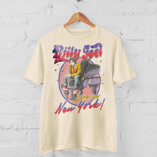 Billy Joel Vintage Shirt, Billy Joel T-shirt, Billy Joel Live In New York