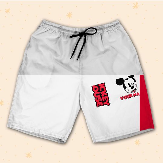 Personalize Jersey mickey basketball Shorts JS Custom Shorts For Fans Disney