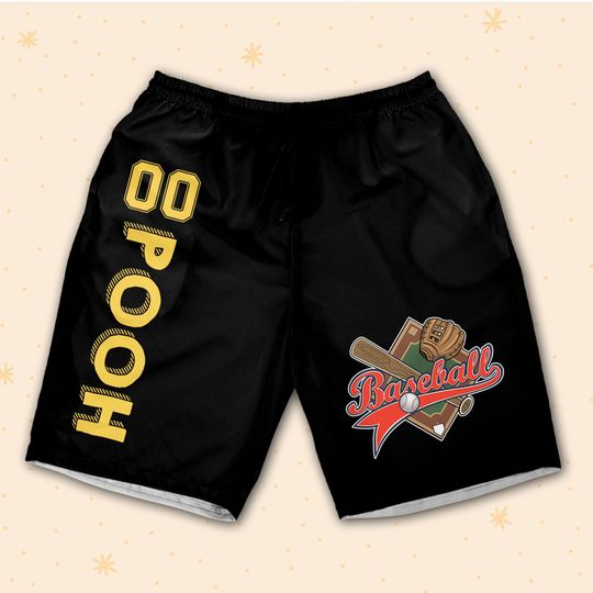 Baseball Pooh vs Tiger Shorts JS Shorts For Fans Disney