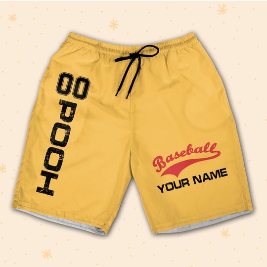 Personalize Pooh Baseball Shorts JS Custom Shorts For Fans Disney