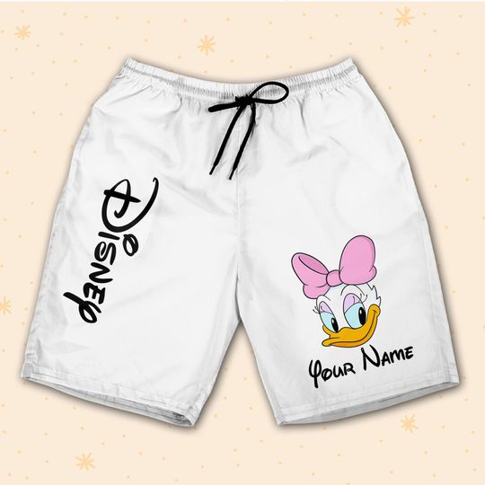 Personalize Daisy Music Shorts JS Shorts Sports Outfits Cute Gifts For Fans Disney
