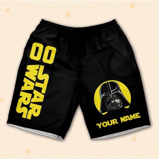 Personalize Star War Mickey Shorts JS Shorts Sports Outfits Cute Gifts For Fans Disney